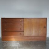 Danish teak chest of drawers from Domino Møbler, 1960s