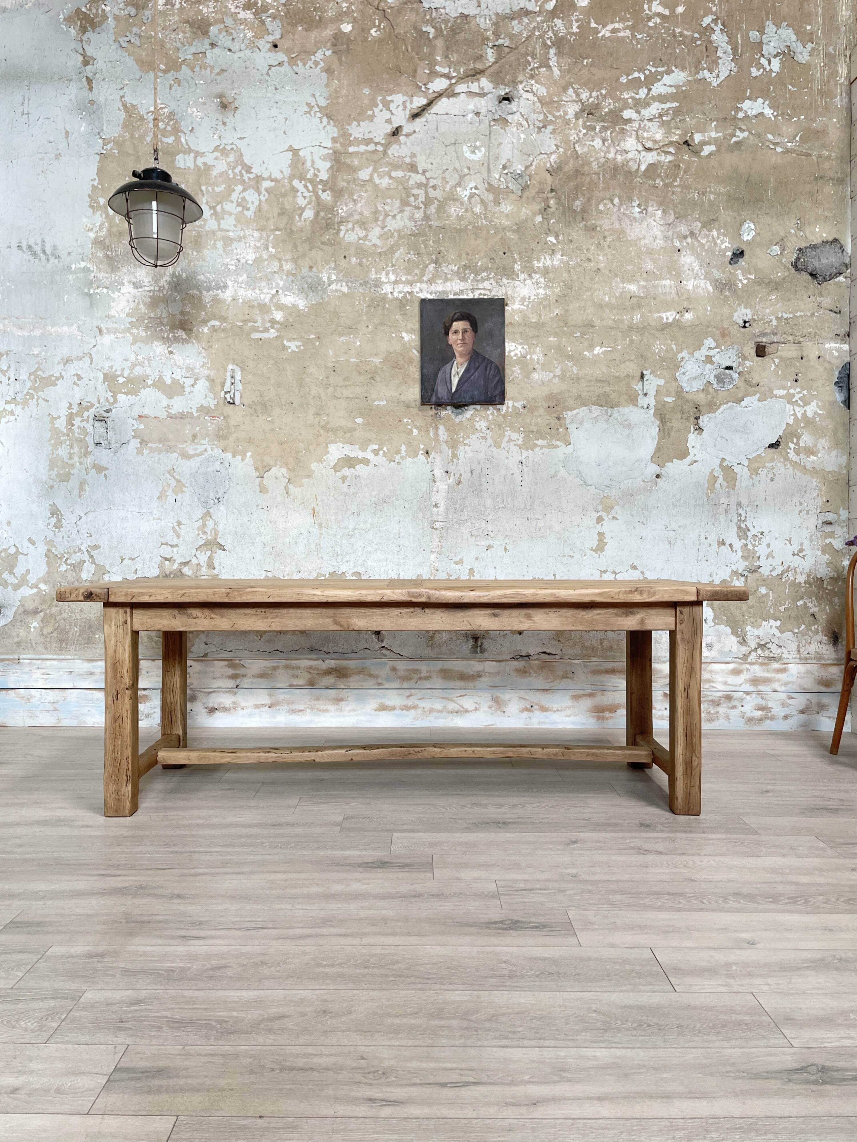 Solid oak farm table