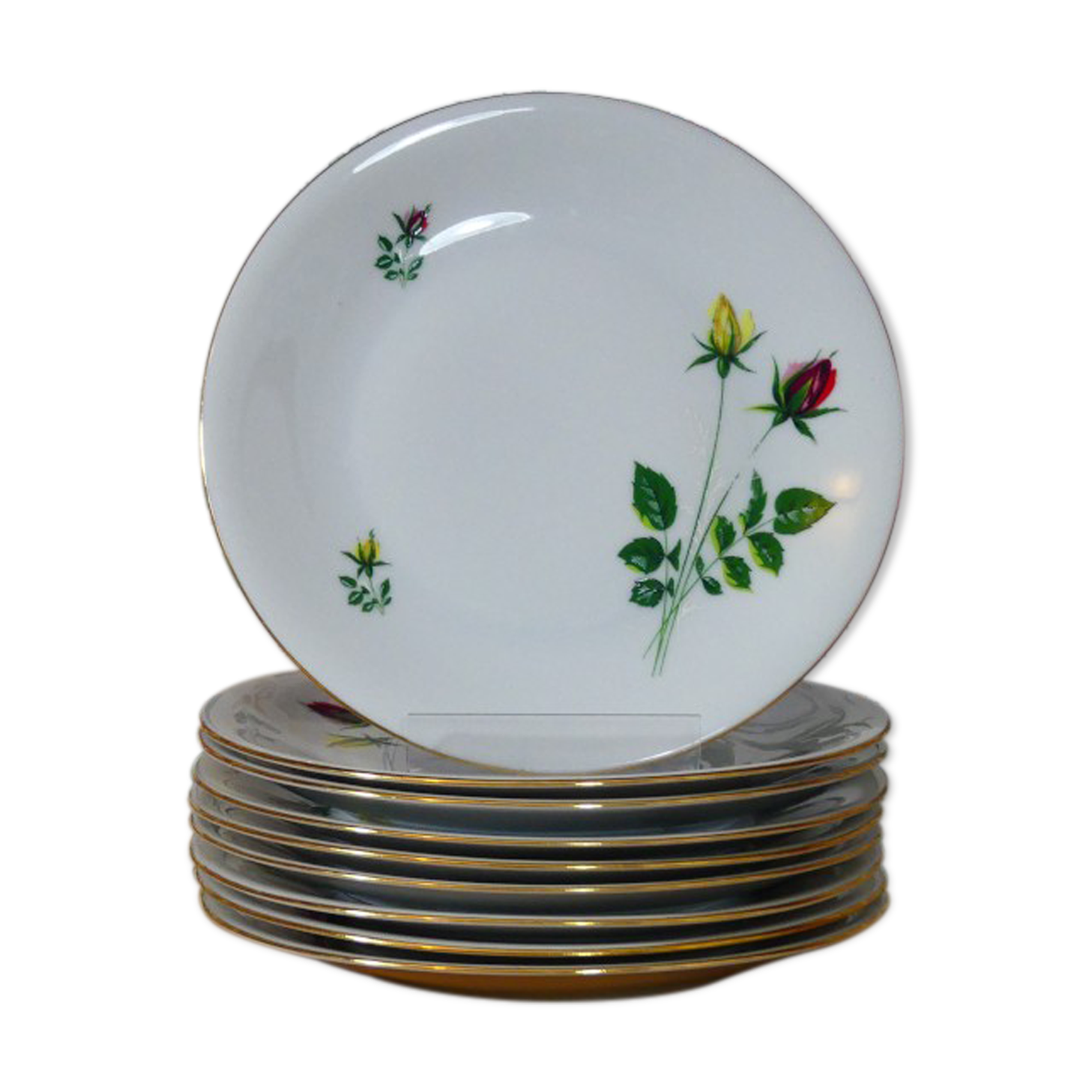Vintage Bavaria Dessert Plates - Antique Dessert Plates
