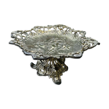 Grande coupe à fruits en bronze époque Art Nouveau Jugendstil