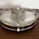 Serving dish on a mirror tray
