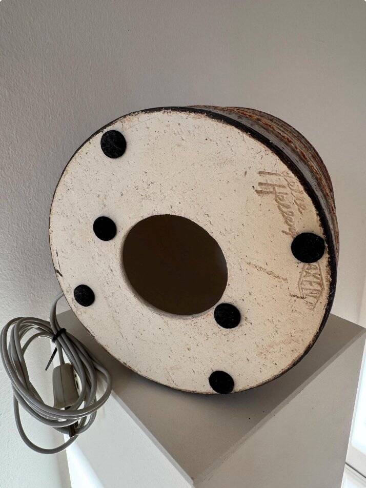Large Danish table lamp base by Jette Hellerøe for Axella, 1960s