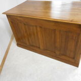 Coffered walnut desk