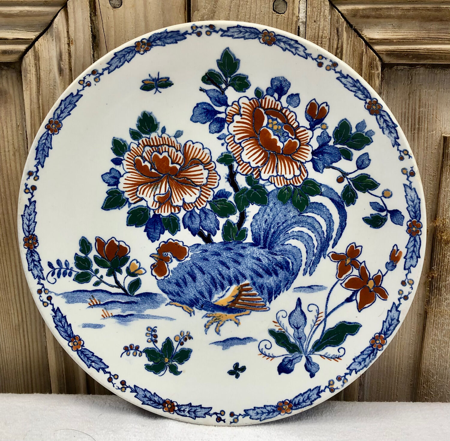 Lot de 6 assiettes à dessert Gien 1938 1960