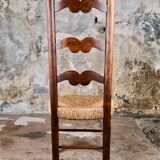 Pair of folk art chairs, France, mid-20th century