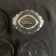 Set of 6 Lalique modernist glasses 1960 Kent crystal tumblers.