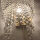 Pair of crystal appliques. France, 1970s.