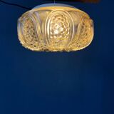 30s flush mount glass ceiling lamp