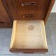 Vintage Danish teak hairdresser from the 1960s stamped Ag Spjel Kobber.