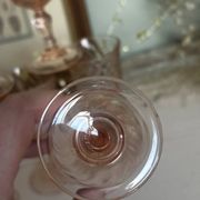Lot de 8 verres à liqueur vintage Rosaline