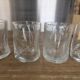 5 engraved bubble glass cups BIOT Free-form pinched (H 10 cm)