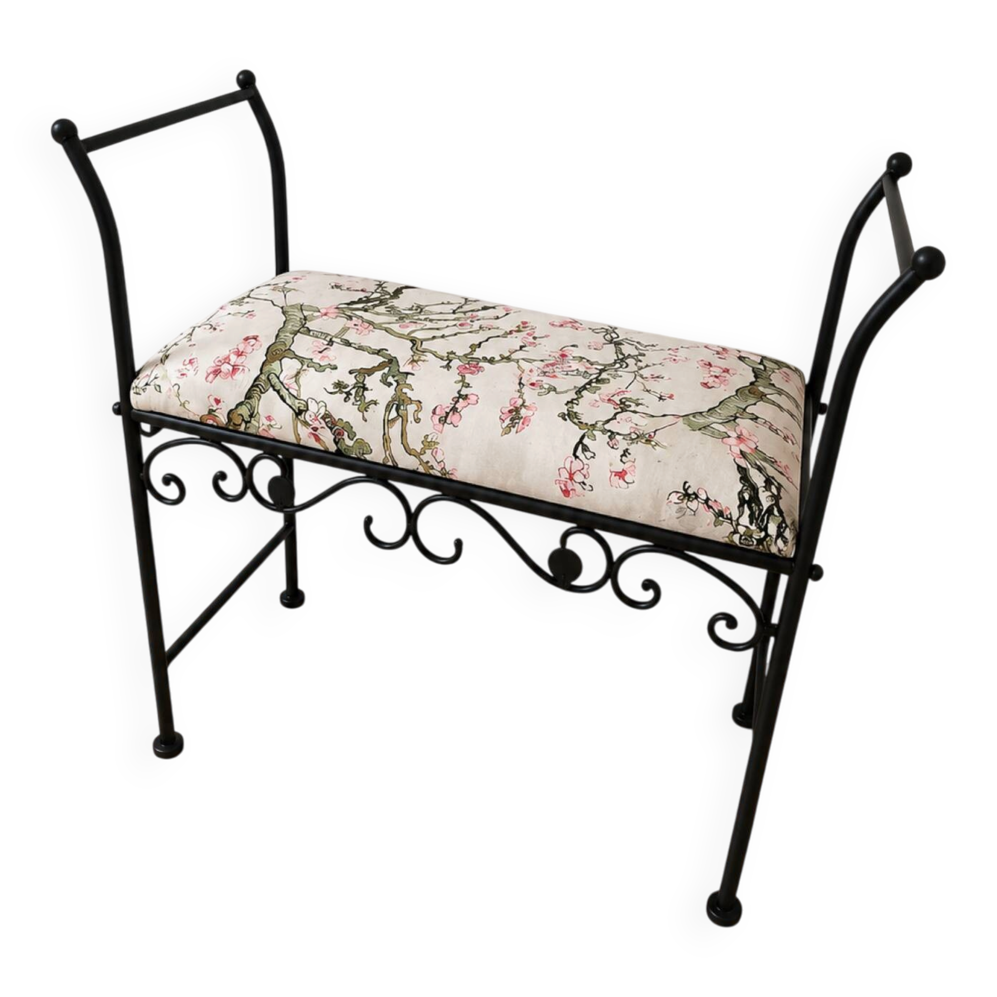 Wrought iron bench