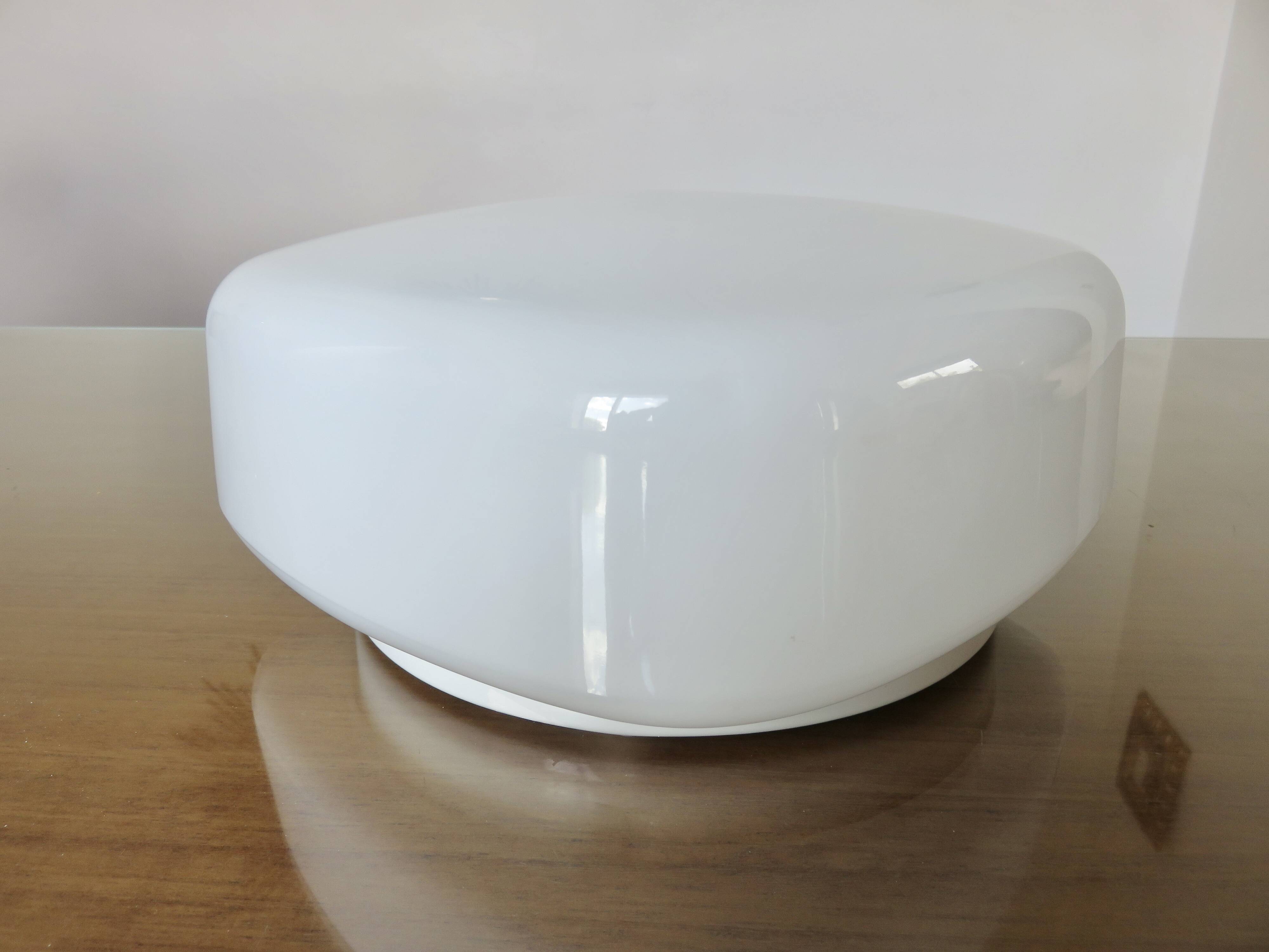 Ceiling light or wall lamp in opaline 1970 1980