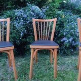 Set of 3 baumann bistro chairs n°12