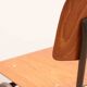 Vintage Eromes oak and grey chair, square seat