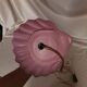 Pink shell and opaline pearl lamp, Saint-Jacques, France, 1970