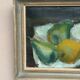 Swedish Original Oil on Panel – "Pears" by Elfrén – Signed – Vintage and Framed