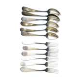 Covered in silver
