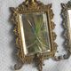 Pair of antique bronze mirrors – Louis XV / Rococo style – 19th century
