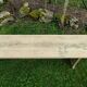 Paire de bancs vintage 3m