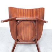 Vintage teak wooden ladder chairs, 1960s