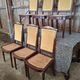 Set of 6 Empire dining chairs – Mahogany, gilded bronze (ombp)