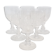 6 baccarat crystal port glasses, circa 1910.