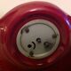 Scout clock in red ceramic bordeaux art deco style
