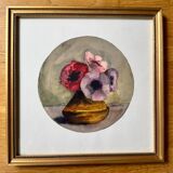 Still life with Nasturtiums signed Cornillon 20th century