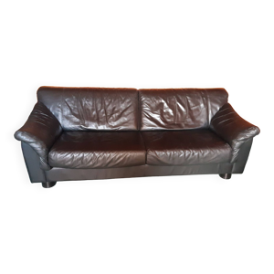 Canapé vintage noir - places