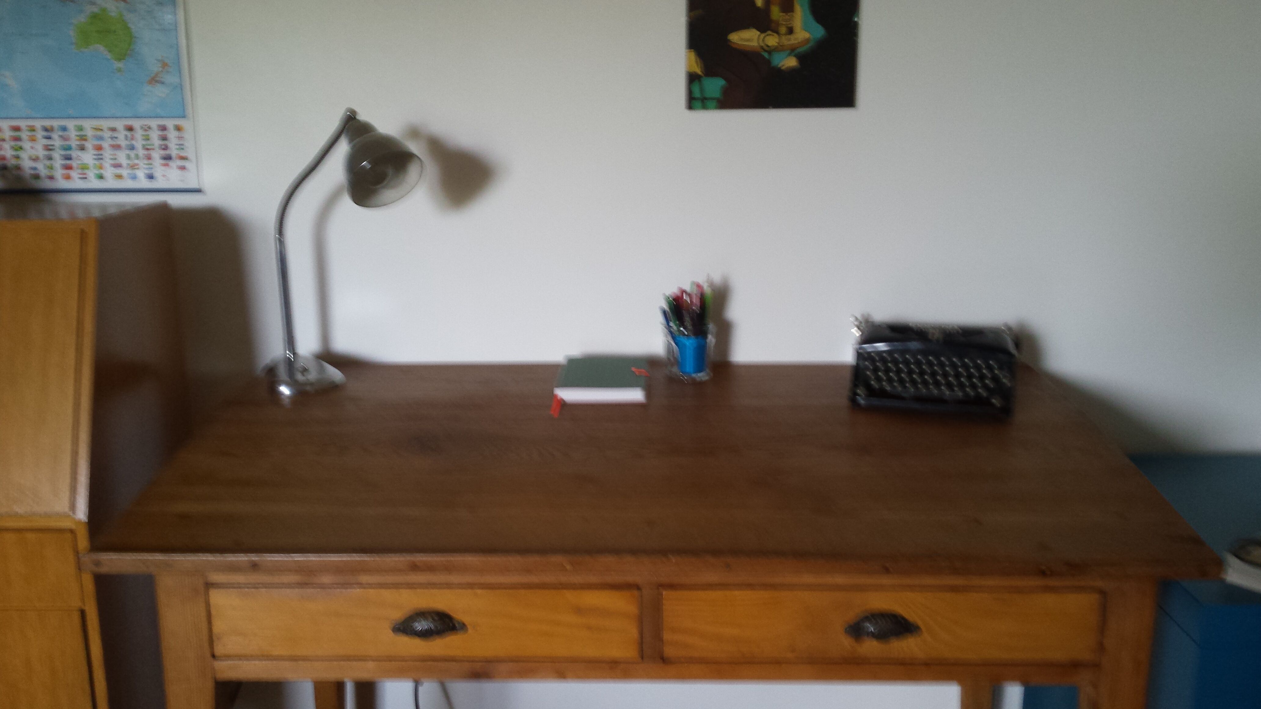 Wooden draughtsman's office