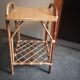 Vintage rattan wicker bedside table 1960 1970