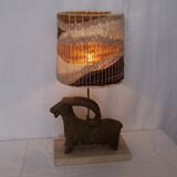 Zoomorphic lamp ram - 60s - 70s