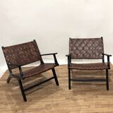 Pair of Hollywood armchairs by Olivier de Schrijver