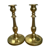 Paire de bougeoirs ancien
