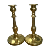 Pair of old candlesticks