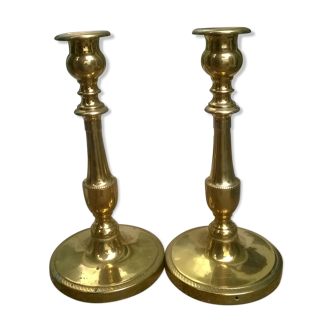 Pair of old candlesticks