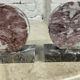 Pair of Art Deco marble bookends