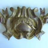 Brass foundry pediment decor