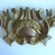 Brass foundry pediment decor