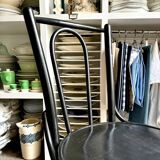 2 bistro chairs in black bent beech