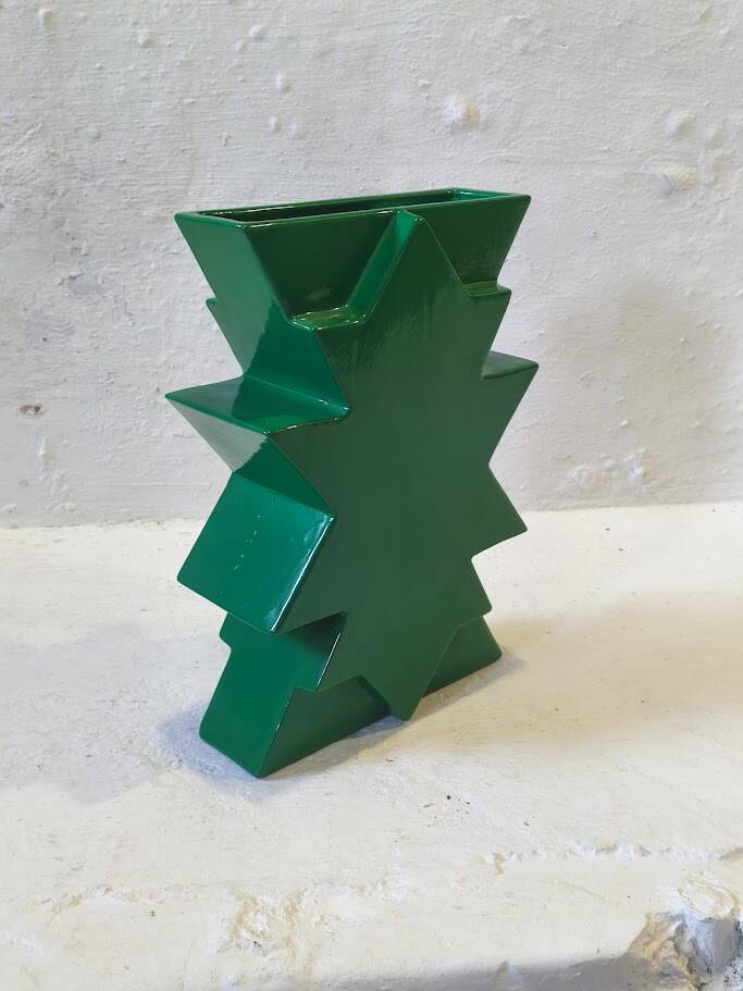 Vase en céramique de style Memphis « Ilios » par Florio Keramia, années 1990