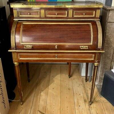 Louis XVI style cylinder desk