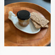Small dish or empty pocket duck head, banche earthenware