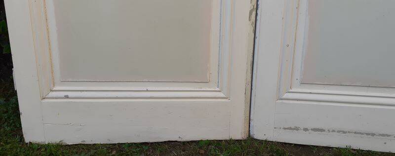 Pair of old cupboard doors h233x86cm each