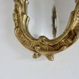 Baroque style wall mirror, in gilded resin, 1960/70