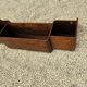 1940s wooden wall shelf