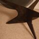 Patinated iron coffee table - France 1960s