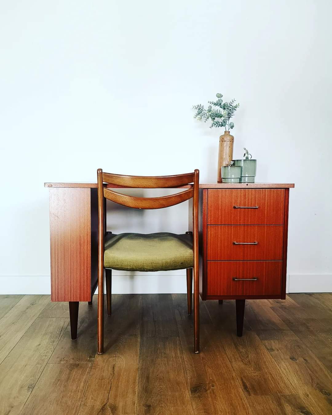 Wooden desk in the 60s