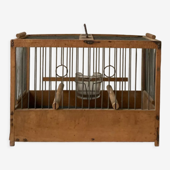 Old wooden birdcage